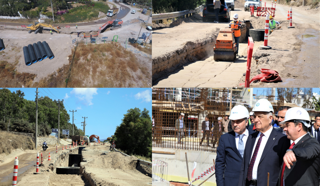 Bodrum’da kanalizasyon hattı çalışmasının 46 kilometresi tamamlandı.