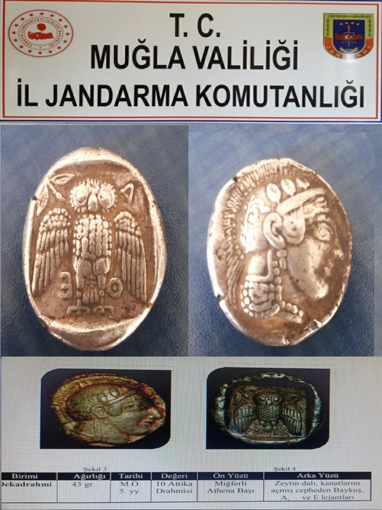 M.Ö.5.YÜZYILA AİT DÜNYADA SADECE 42 ADET OLAN TARİHİ ESER ELE GEÇİRİLDİ.