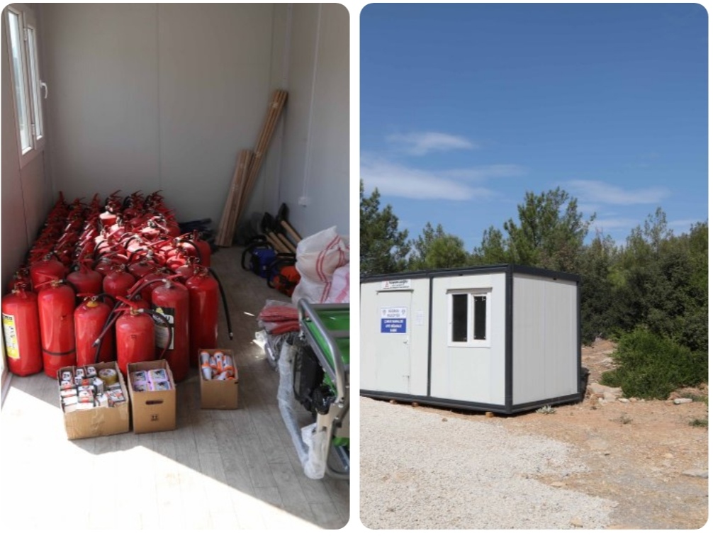 BELEDİYEDEN MAHALLELERE AFET MÜDAHALE KABİNLERİ