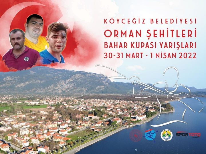 Köyceğiz Belediyesi orman şehitleri bahar kupası kano yarışları başlıyor