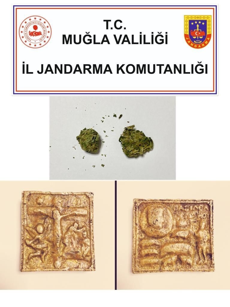 Muğla’da 560 gram ağırlığında altın tablet ele geçirildi