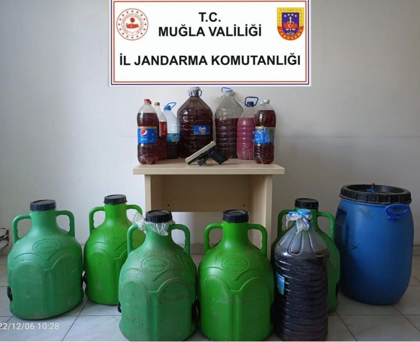 Muğla’da sahte içki operasyonu: 1 gözaltı