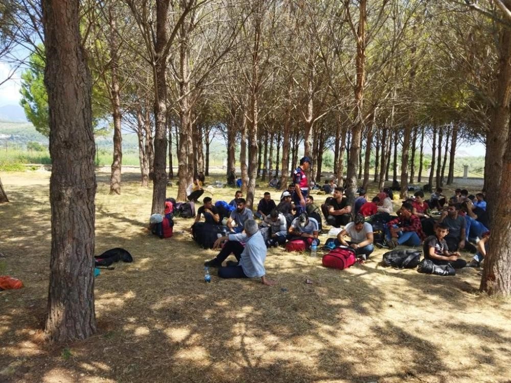 Milas’ta 154 düzensiz göçmen yakalandı