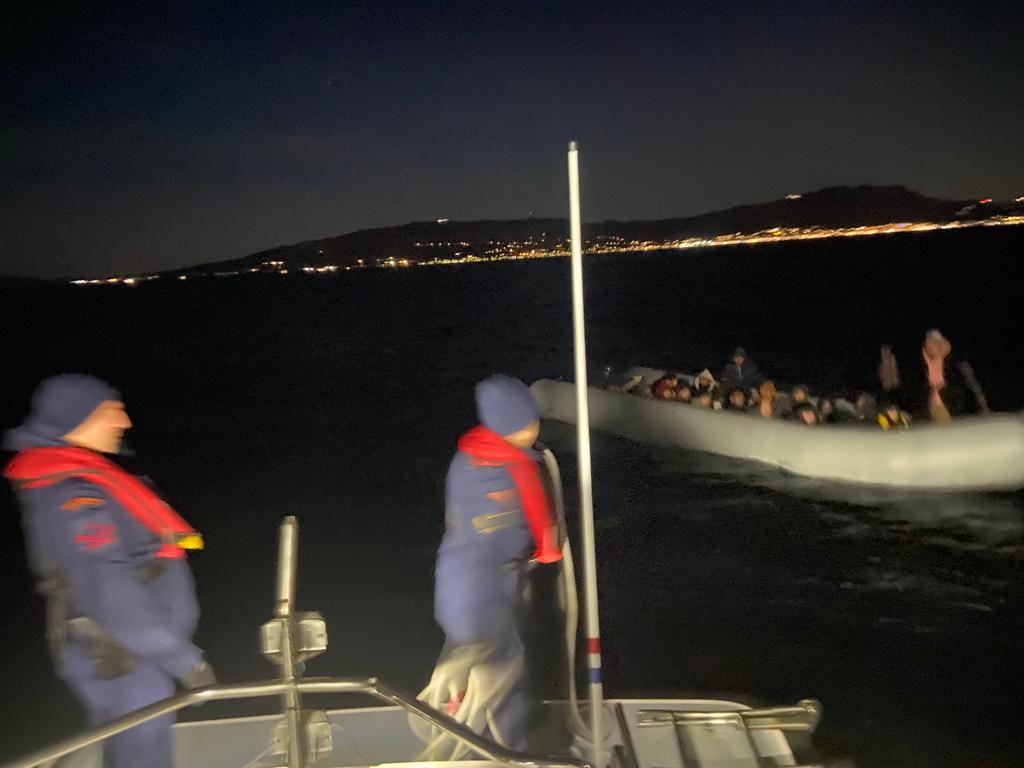 Bodrum’da 57 düzensiz göçmen kurtarıldı, 23’ü yakalandı
