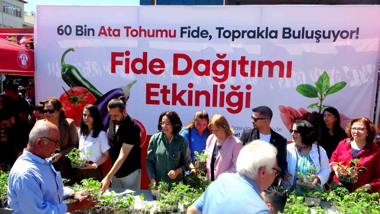 Menteşe Belediyesi 60 bin fide dağıttı