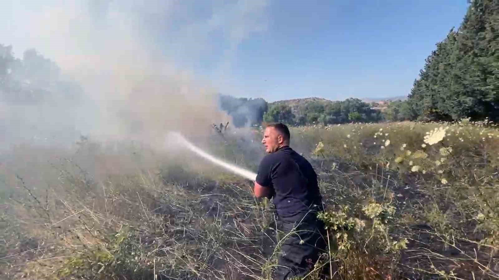 Bodrum’da otluk alandaki yangın kontrol altına alındı