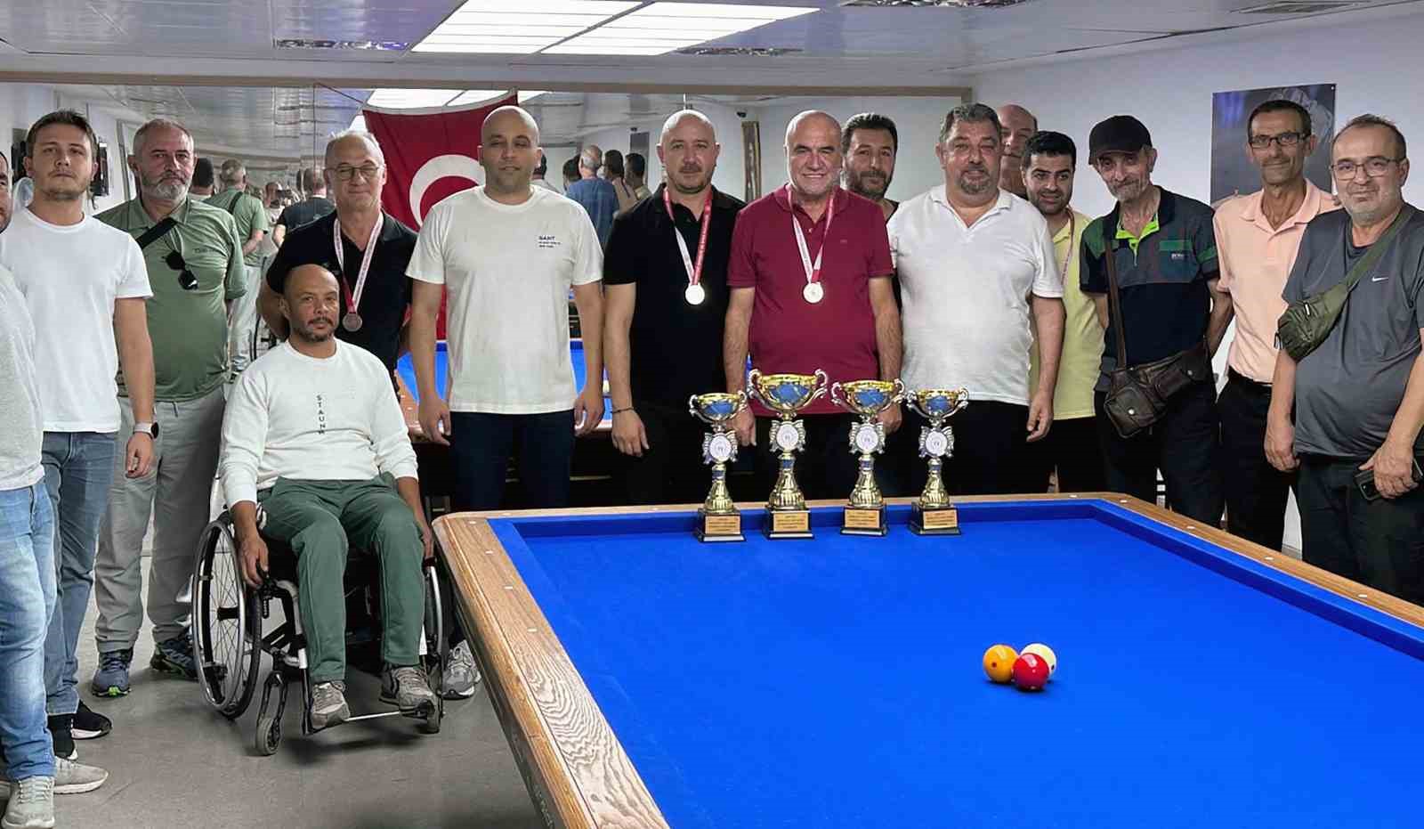 Bilardo Muğla il birinciliği şampiyonası nefes kesti