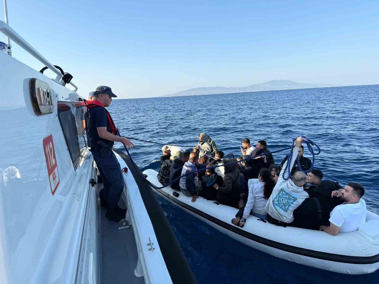 Bodrum’da 24 düzensiz göçmen yakalandı, 2 kişi gözaltına alındı