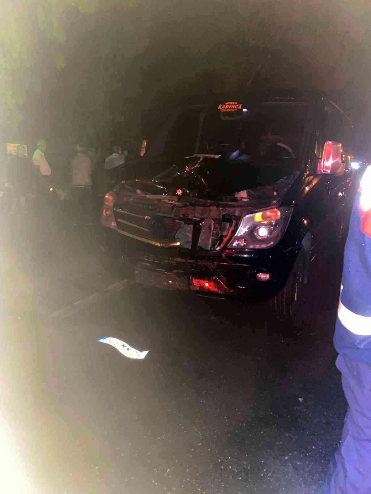 Feci kaza: Yaya kadın olay yerinde hayatını kaybetti