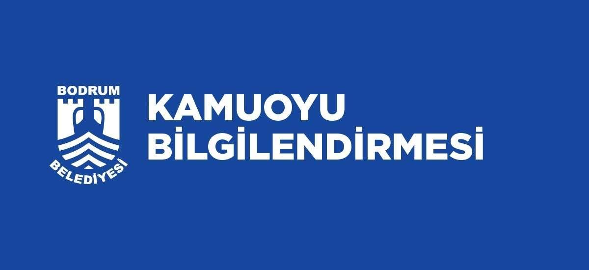 Bodrum Belediyesi malum konuyla ilgili açıklama yaptı.