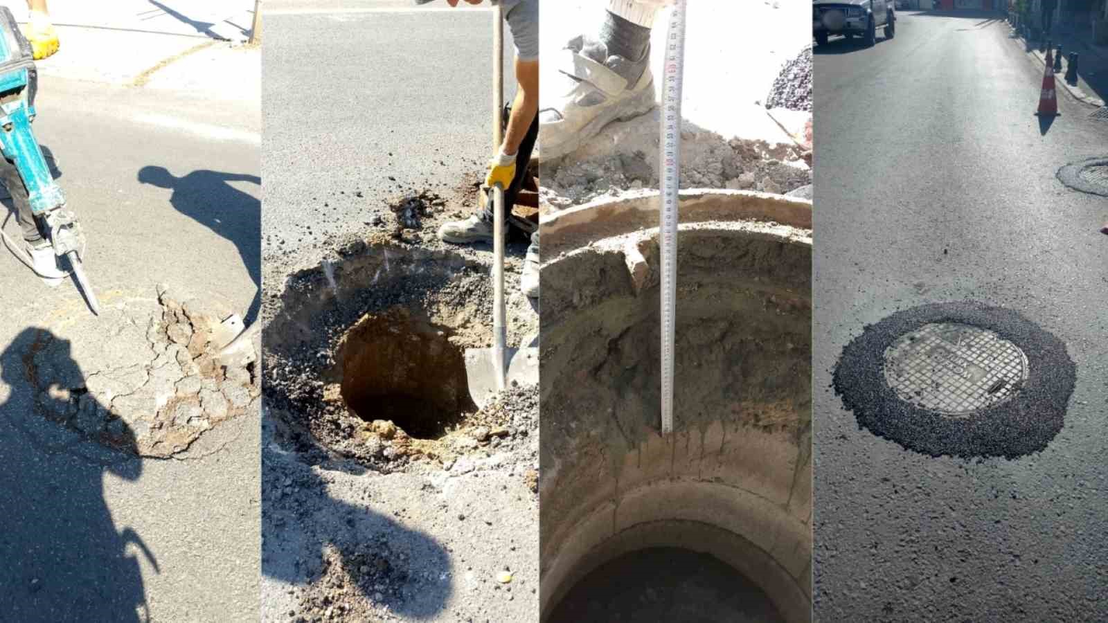 Bodrum’da yol altında kalan bacalar yükseltiliyor