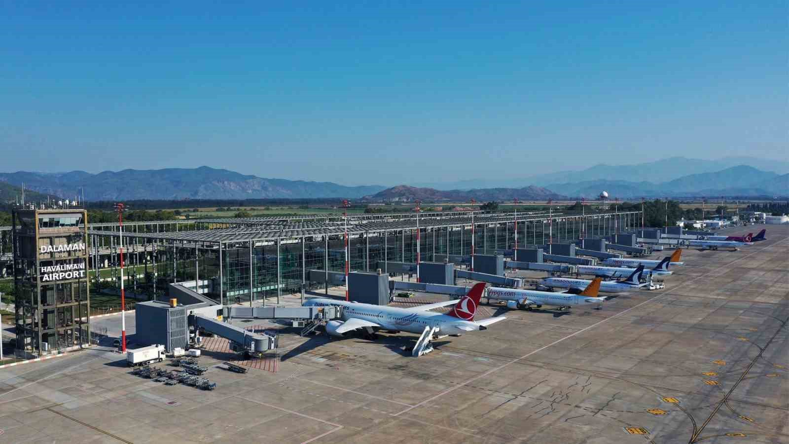 Dalaman Havalimanı 9 ayda 4 milyon 741 yolcuya hizmet verdi