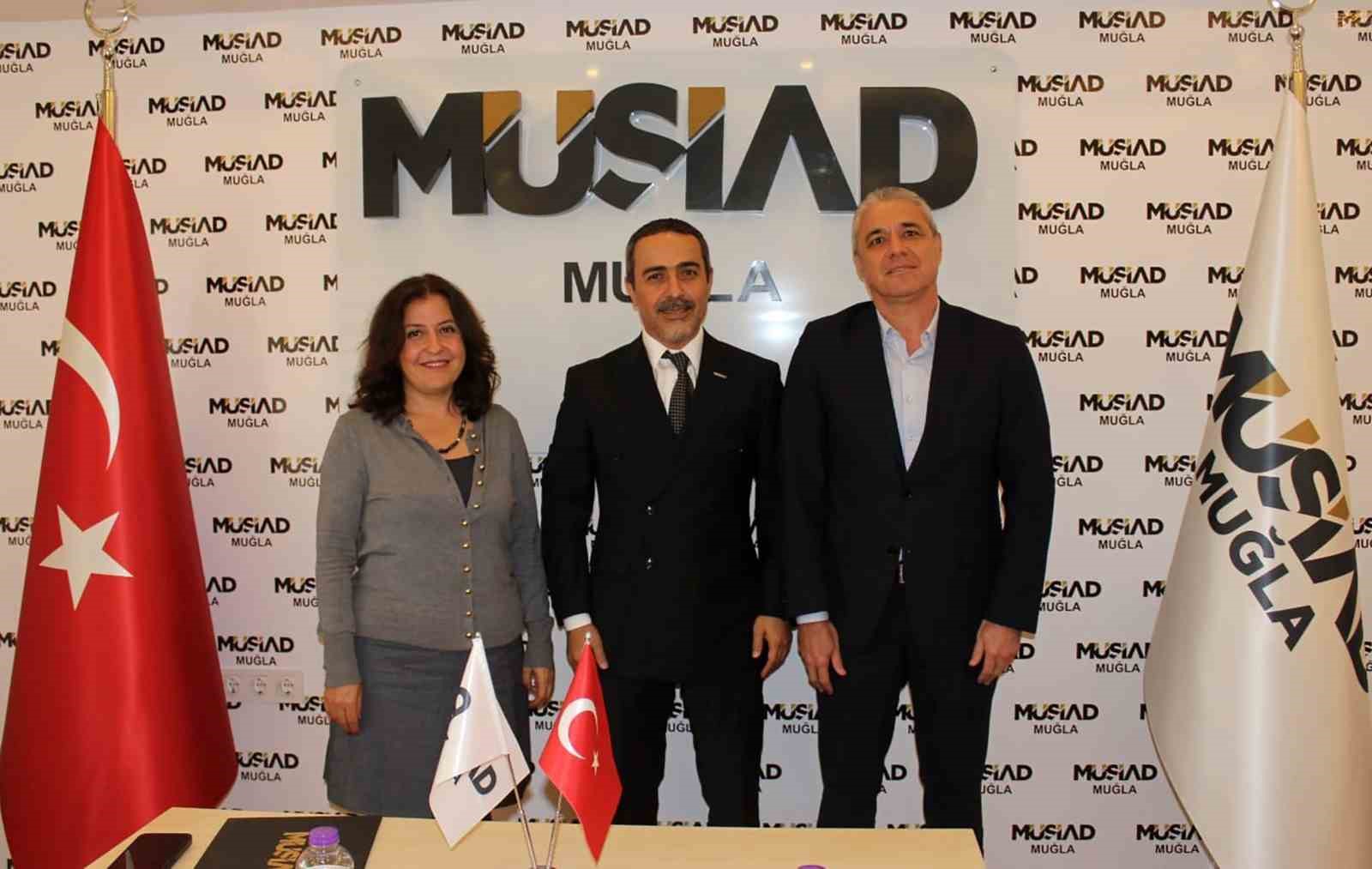 MSKÜ, İİBF Dekanı Görgülü’den MÜSİAD Muğla Şubesine iade ziyareti