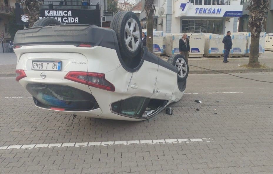 Marmaris’te takla atan otomobil sürücüsünün kanında yüksek alkol çıktı
