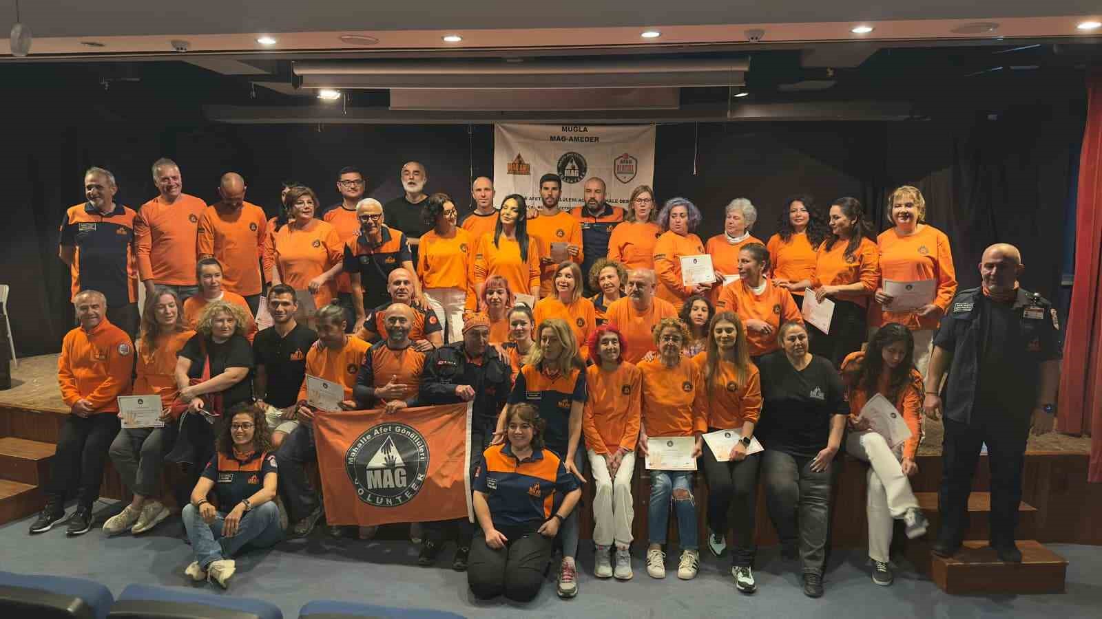 Datça’da 8. Dönem Mahalle Afet Gönüllüleri Yemin Töreni düzenlendi