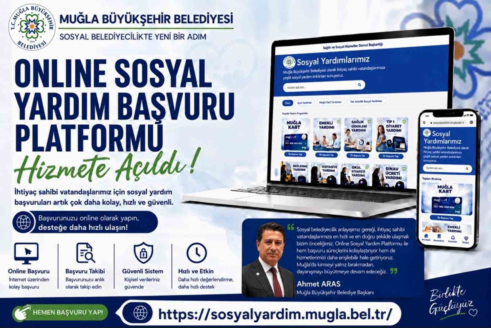 Muğla Büyükşehir sosyal yardım başvurularını dijitale taşıdı