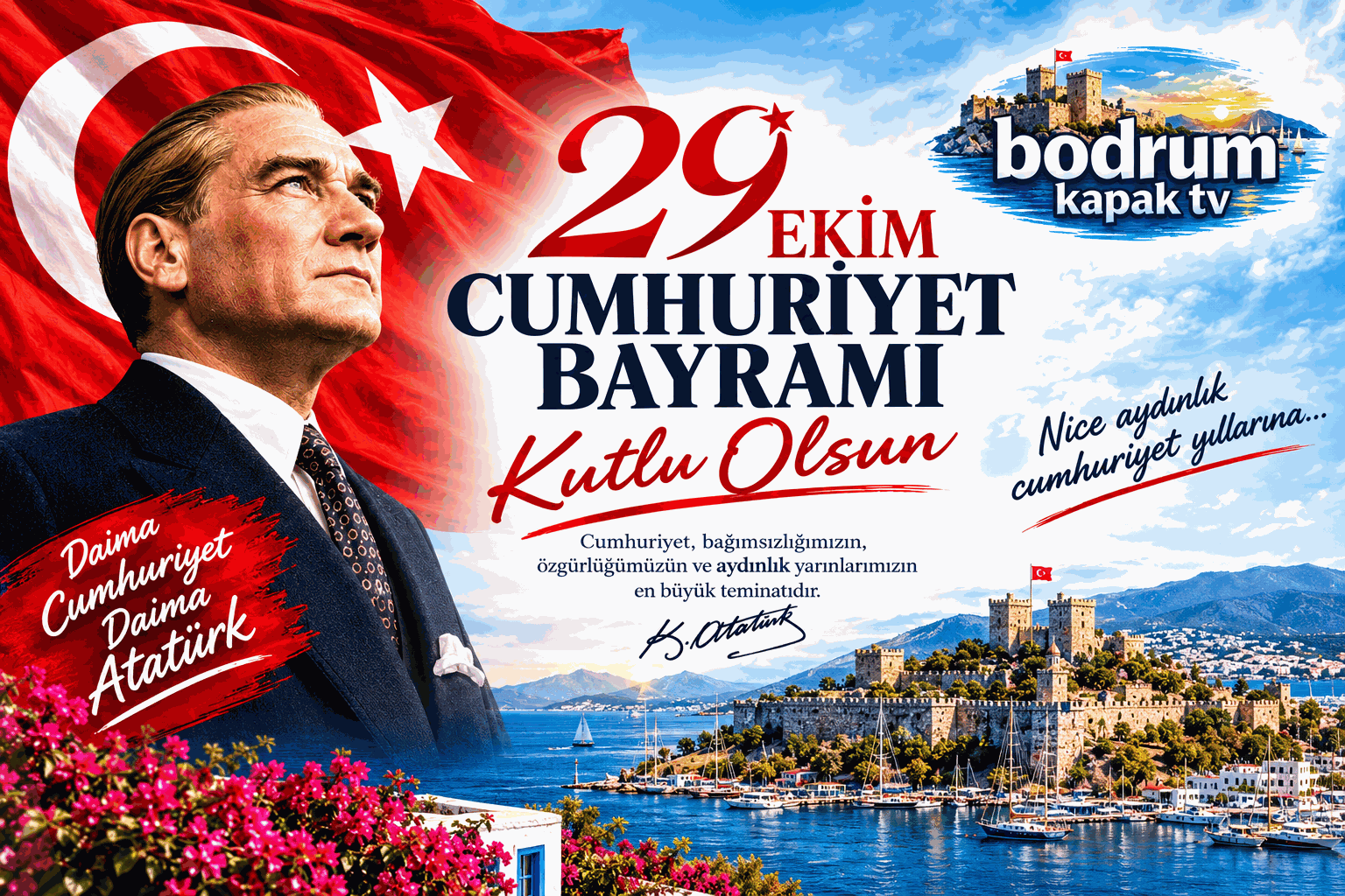 29 EKİM CUMHURİYET BAYRAMI KUTLU OLSUN!